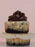 Mini Oreo Cheesecakes with Chocolate Ganache