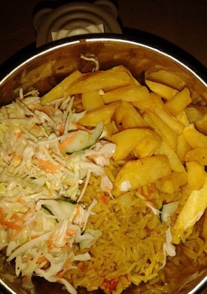 Fried rice, chips ainihin hoton girkin