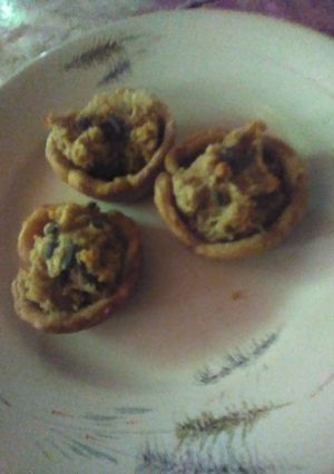 Una foto de Canastitas con avena y morrón
