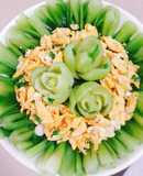 Cải thìa xào trứng