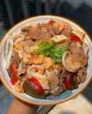 Mì Quảng Xào Tôm Thịt Eat Clean