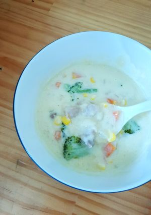 Foto resep Chicken cream soup ala anak kos
