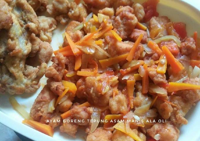 Resep Ayam Goreng Tepung Asam Manis #RabuBaru, Lezat