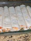 Burritos de pollo al curry
