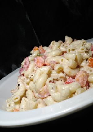 A picture of Macaroni salad.
