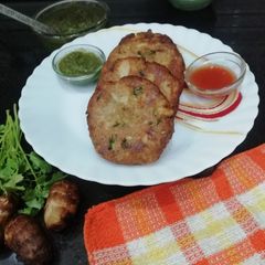 A picture of Arbi Kebabs (Colacasia).
