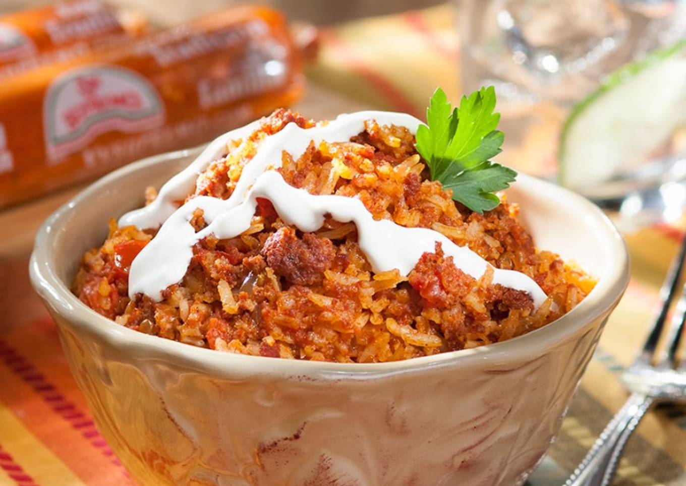 Arroz con chorizo