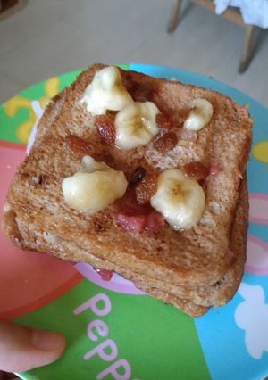 Una foto de Tostadas francesas ricas y sanas! 😯😯😋😋🤤🤤😁