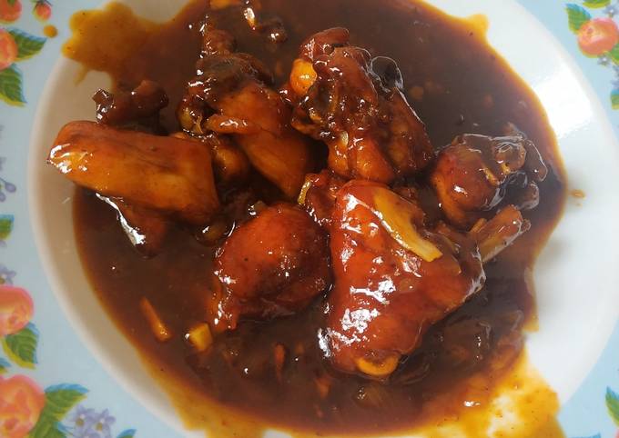 Cara Gampang Menyiapkan Ayam Saos Inggeris, Bikin Ngiler