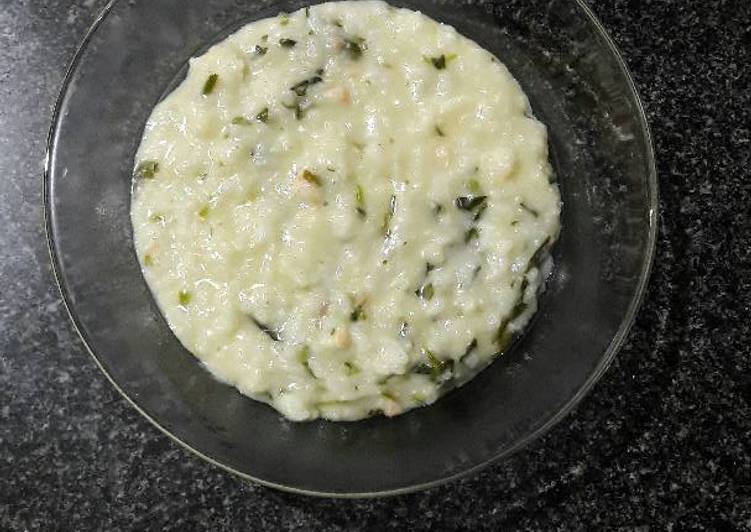 Cara membuat Tim bayam salmon yang lezat Untuk Jualan