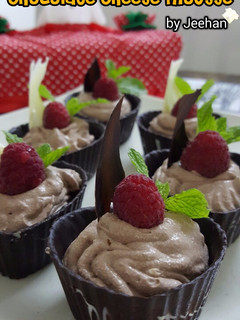 Foto resep Raspberry Chocolate Cheese Mousse