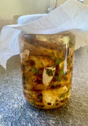 Una foto de Berenjenas en escabeche de mi nona 👵🏻 ♥️