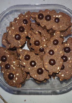 Foto resep Kukis Coklat Wijen Simple