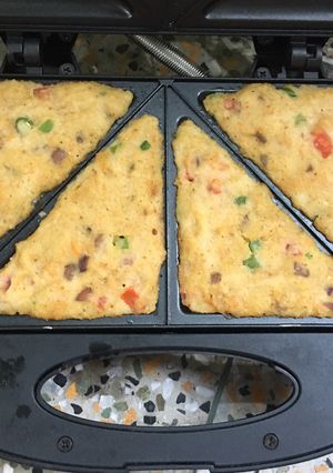 A picture of Poha Toast.