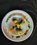 Tri colour star shape semolina sandesh