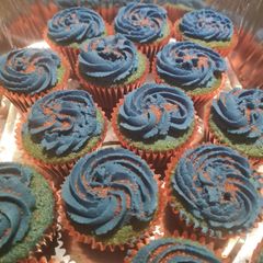 A picture of Bubblegum Cupcakes.