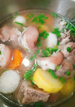 Hình của món Giò heo hầm.