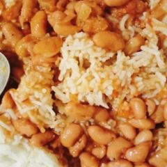 A picture of Rajma chawal.