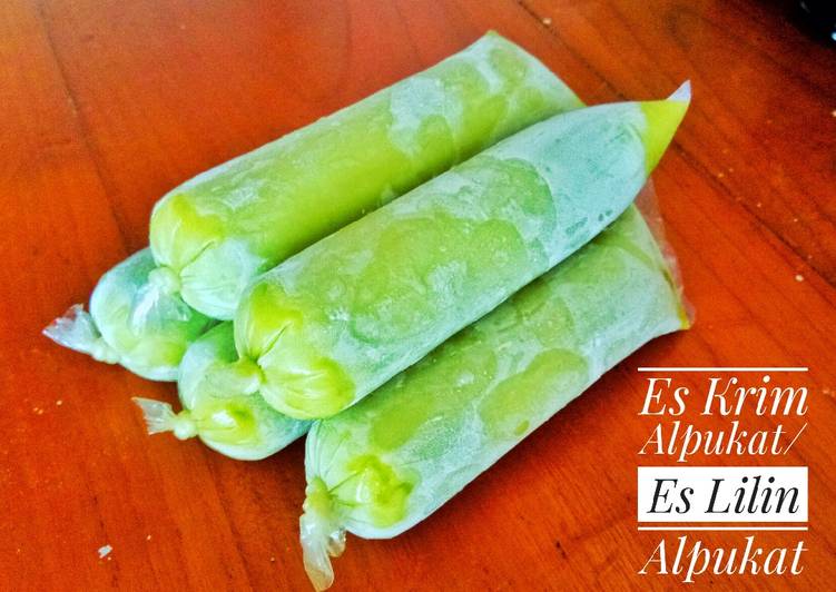 Cara Gampang Membuat Es Krim Alpukat/ Es Lilin Alpukat yang Lezat