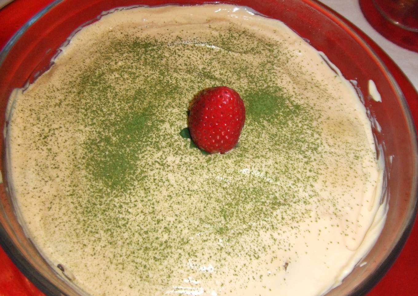 Tiramisú de té Matcha
