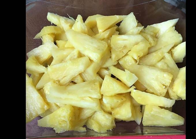 Salade d ananas à la vanille et au citron