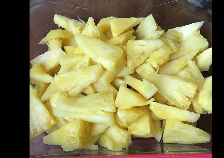 Les Meilleures Recettes de Salade d ananas à la vanille et au citron