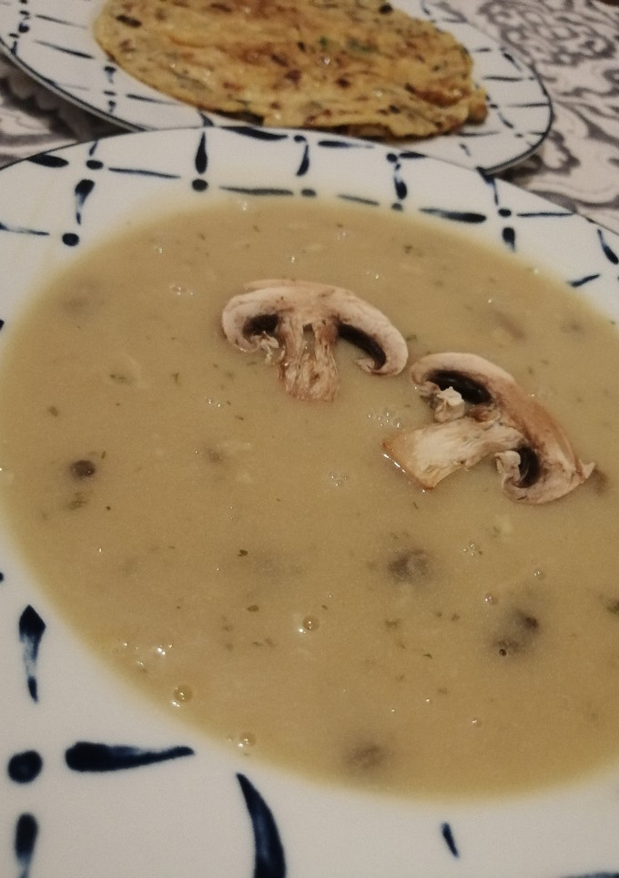 Una foto de Crema de champiñones