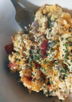 A picture of Cheesy Southwest Scramble.