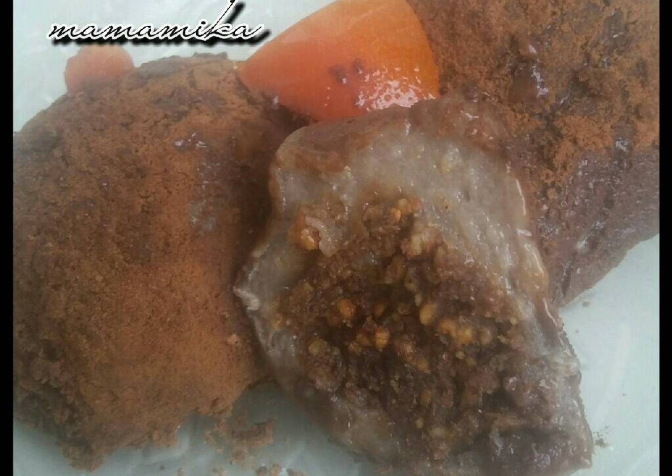 Resep Mochi double choco (kaco = kacang coklat)