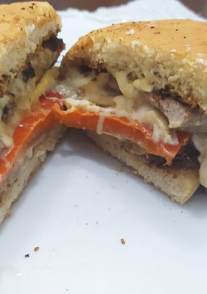 Una foto de Sándwich de Bondiola