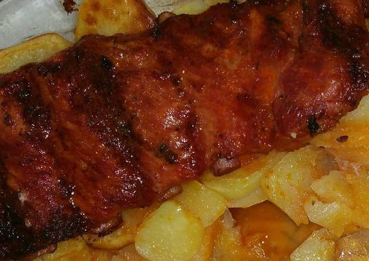 Costillas Adobadas Con Patatas Olla Express Costillas adobadas de cerdo con patatas al horno???? Receta de Laura Sanz