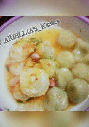 Foto resep Cilok Lobak Putih n Kacang Merah Kuah Pedas Asam Gurih endeees😋