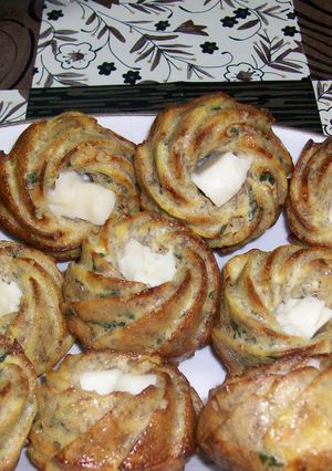 Une photo de Muffins viande hachée et fromage