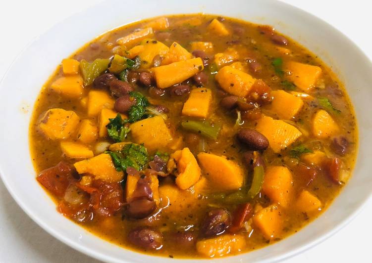 Sweet potato with Rajma curry