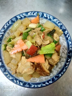 炒冬瓜三杯雞肉 的食譜成品照片