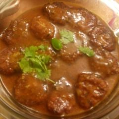 Pumpkin kofta curry A picture of Pumpkin kofta curry.