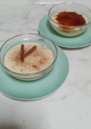 Una foto de Sémola con leche líquida