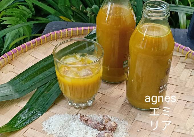 Resep Jamu Beras Kencur Kunyit Asem, Enak Banget