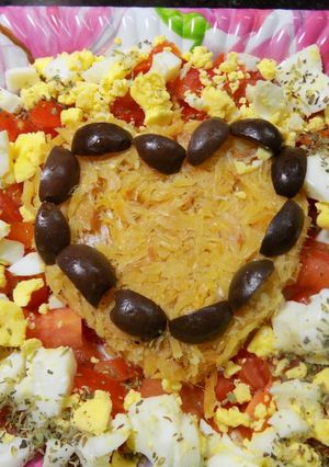 Una foto de Bacalao en ensalada que enamora