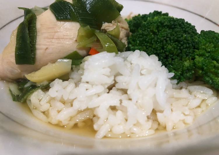 Cara Gampang Menyiapkan Nasi Soup ayam (menu diet berkuah) Anti Gagal