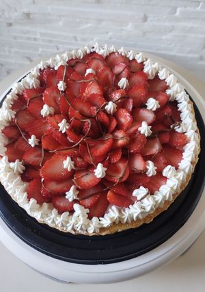 Una foto de Tarta de frutilla 🍓