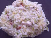Une photo de risotto chorizo