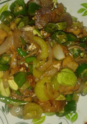 Foto resep Ikan asin cabe hijau