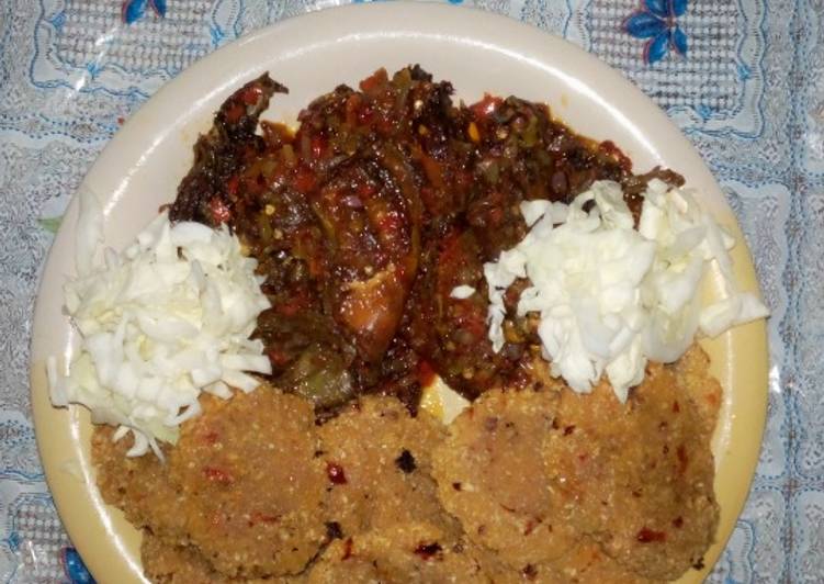 Fried Cassava with Pepper Chicken