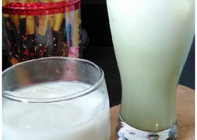 Bagaimana Menyiapkan Es matcha late susu, Enak