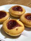 Muffins de fuba e goiabada