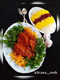 عکسی از دستور ❤خوراک بال بوقلمون😍😋