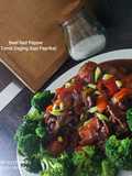 Beef Red Pepper (Tumis Daging Sapi Paprika) ala Mbak Marissa
