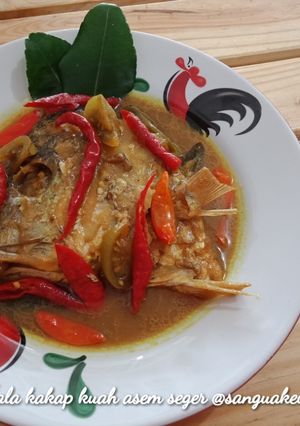 Foto resep Kepala kakap kuah asem seger