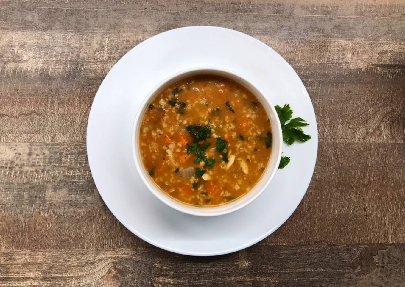 Soupe complète légumes et poulet